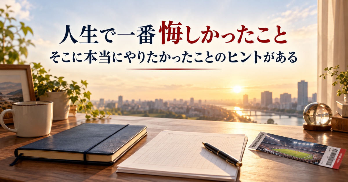 人生で一番悔しかったこと｜そこに本当にやりたかったことのヒントがある